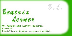 beatrix lerner business card